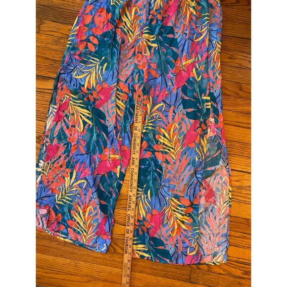 Kona Sol Swimsuit Bikini Top And Cover Wide Leg Flowing Pants Set Women’s M - Picture 6 of 8